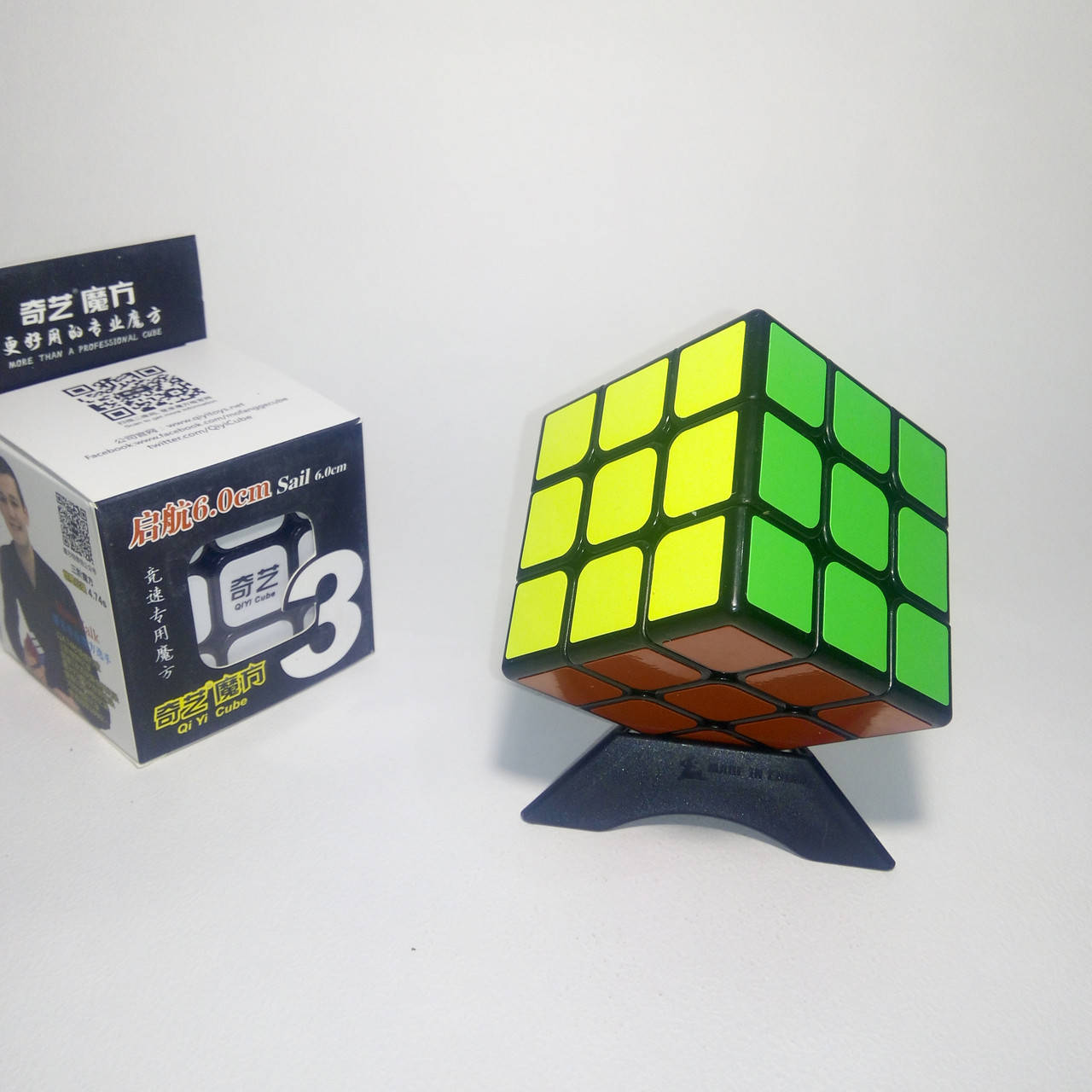 

Кубик Рубика 3х3 Qiyi-Mofange Sail 6.0 cm black