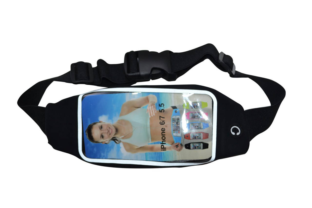 

Универсальный чехол на пояс для смартфона черный