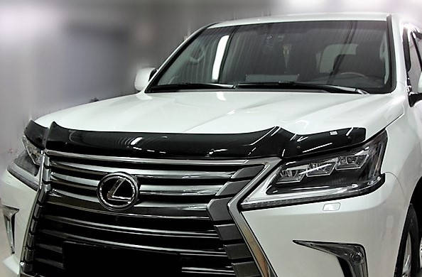 

Дефлектор капота (мухобойка) Lexus LX570 2015- (лексус лх 570)