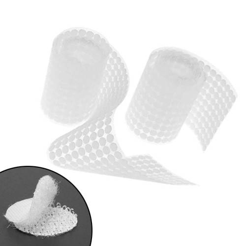 

Липучки кружки застежки 1000шт самоклеящиеся 10мм, белые, Белый