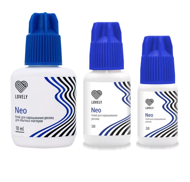 

Клей для наращивания ресниц Lovely "Neo", 3 мл , 5мл ,10 мл 1 сек .