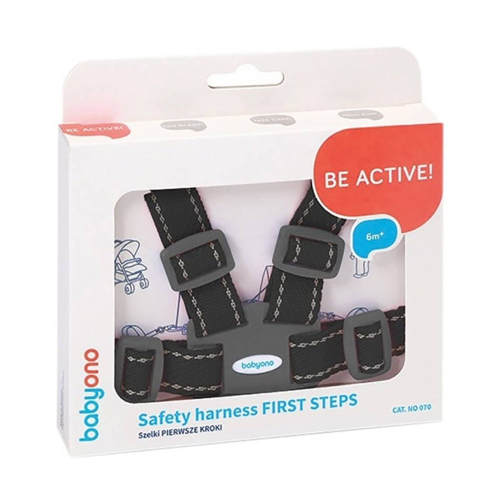 

Вожжи детские для безопасной прогулки черный BabyOno (5901435403198)