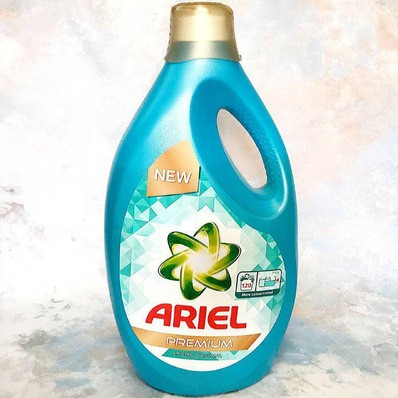 

Гель для стирки универсальный с ароматом ariel premium 6 литров / 120 циклов стирки