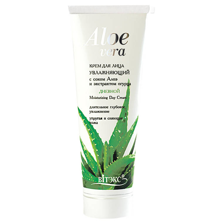 

КРЕМ дневной для лица Увлажняющий с соком Алоэ и экстрактом огурца ALOE VERA