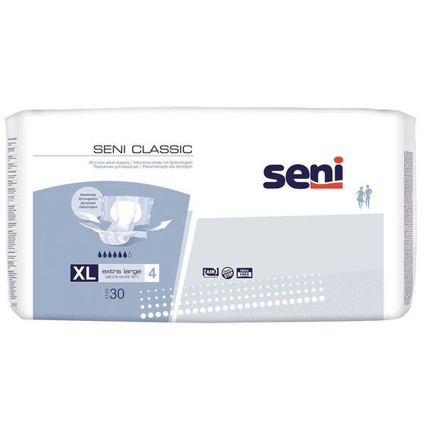 

Подгузники SENI CLASSIC 4 EXTRA LARGE 30 шт.