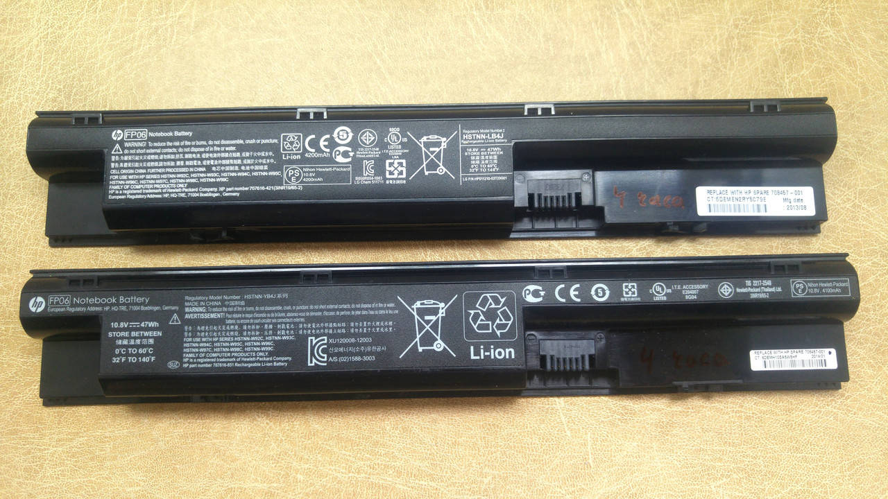 

Б/У Аккумулятор HSTNN-YB4J на HP 450 G1 10.8V (4ч, 0%) ОРИГИНАЛ