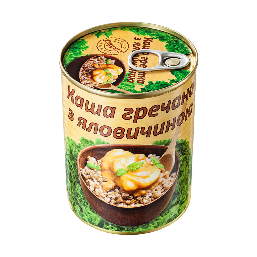 

Каша гречневая с говядиной L'appetit 340 г