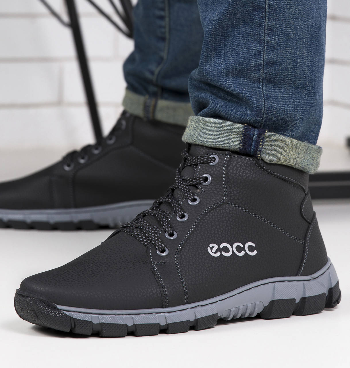 

Ботинки мужские черные -20°C, Черный