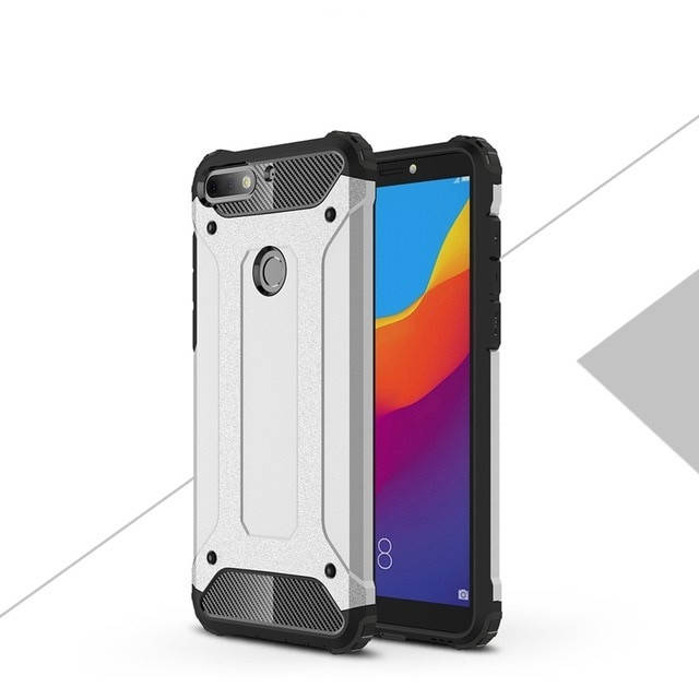 

Чехол Guard для Huawei Y7 / Y7 Prime 2018 5.99" Бампер бронированный Immortal Silver