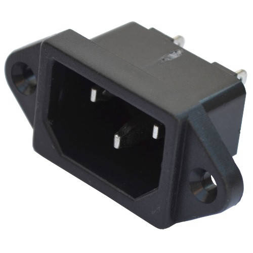 

Штекер сетевой , 3pin, монтажный, корпус пластик