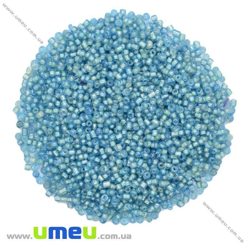 

Бисер китайский мелкий, 12/0, Голубой прокрашенный, 2 мм, 25 г (BIS-018306)