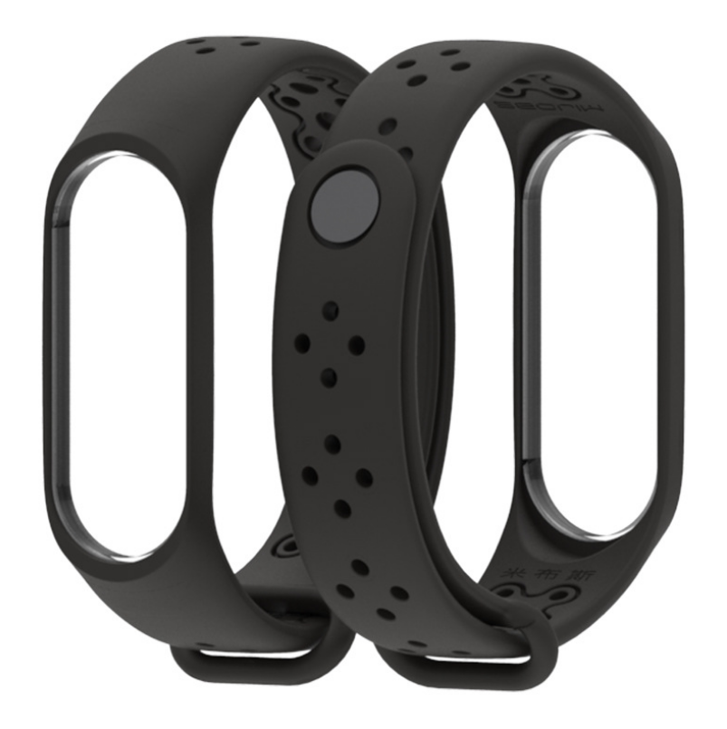 

Ремешок Xiaomi Mi Band 4 / 3 MiJobs Sport Light силиконовый Черный [1703]