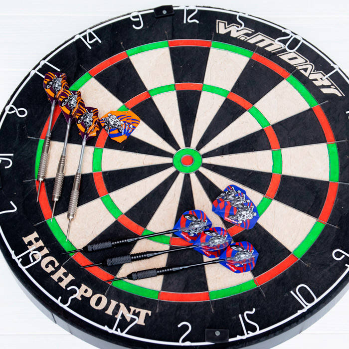 

Мишень для дартс из сизаля Winmax Match Play (+6 дротиков 24+ грамма)