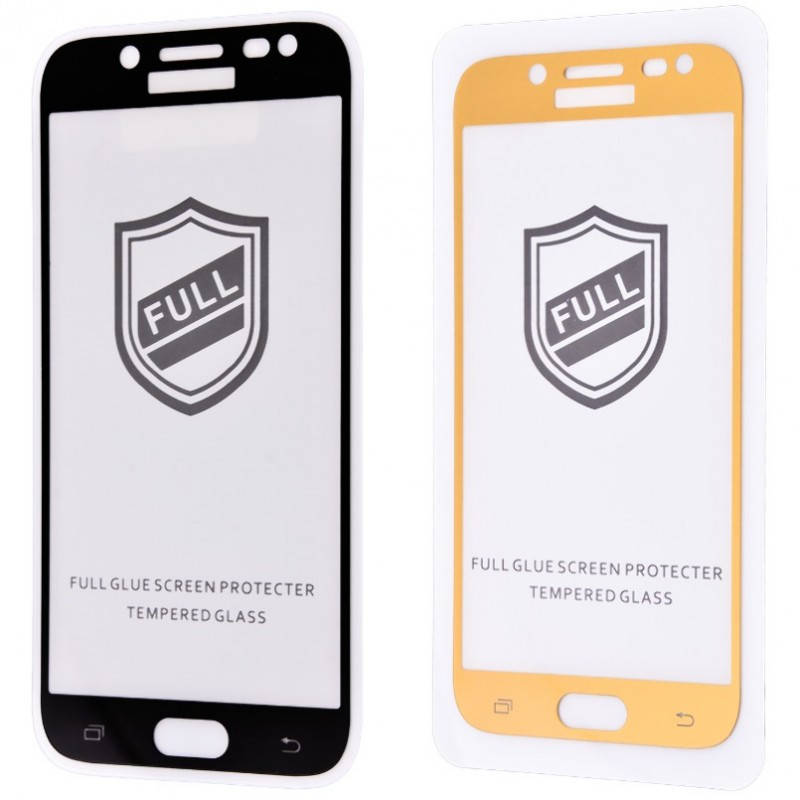 

Защитное стекло Full Glue HQ на Samsung Galaxy J5 2017 J530 (черное золотистое)