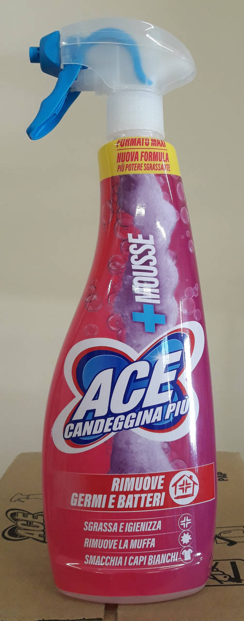

Універсальний очищувач Ace spray Candeggina piu+ mousse 800 мл