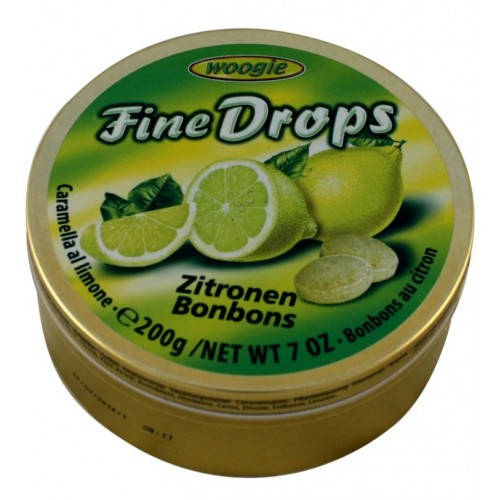 

Леденцы Woogie Fine Drops Zitronen Bonbons лимонные, 200 гр.