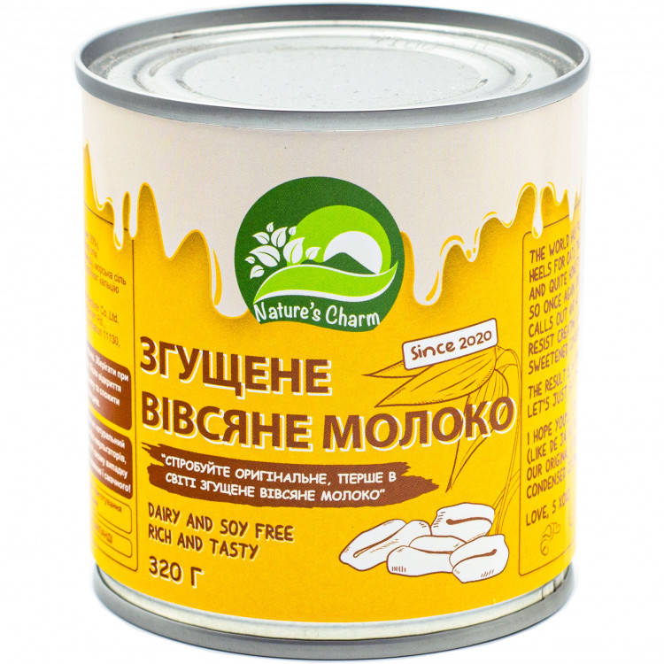 

Вівсяне молоко згущене Nature's Charm 320г