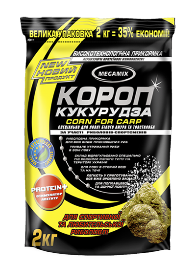 

Прикормка "Мегамикс" Карп "Кукуруза" 2000г Megamix Corn For Carp