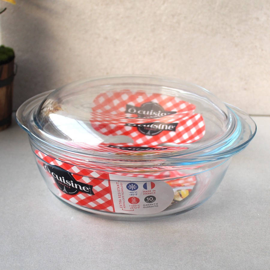 

Кастрюля стеклянная из закалённого стекла O CUISINE BASIC 3л (2.2л+0.8л), Прозрачный