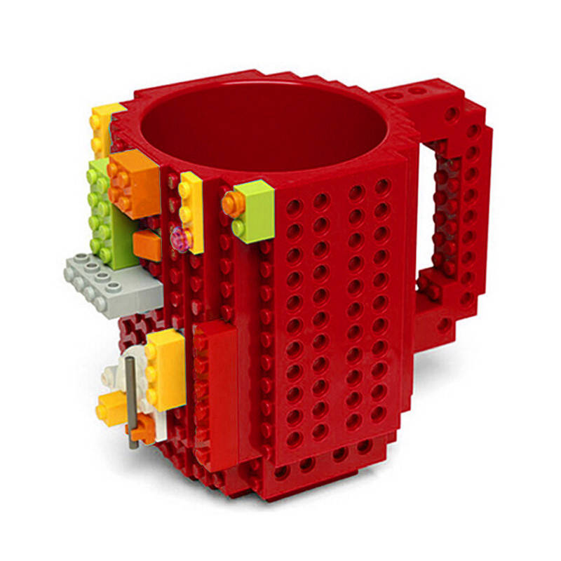 

Кружка LEGO + набор кубиков (цвет красный)