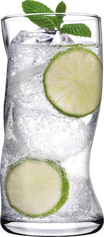 

Набор 4 стеклянных стакана Amorf 400мл, в подарочной коробке