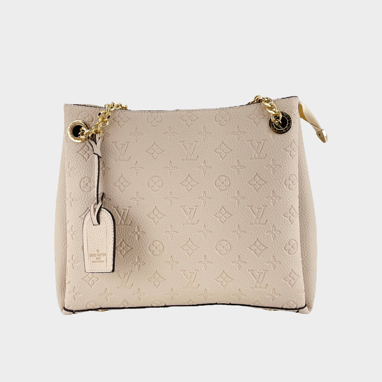 

Кожаная Женская сумка Louis Vuitton Surene Beige (Бежевый)