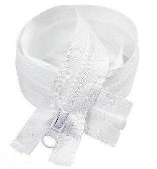 

75см-БЕЛАЯ тракторная молния для одежды тип 5 (6-2426-В-074), Белый