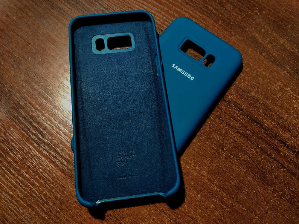 

Силиконовый чехол для Samsung Galaxy S8 Plus Синий микрофибра soft touch