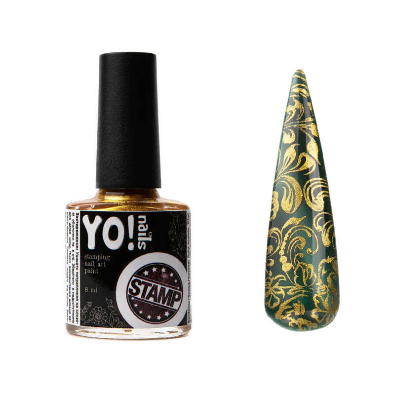 

Краска для стемпинга Yo!Nails STAMP №04 - золото, 8мл