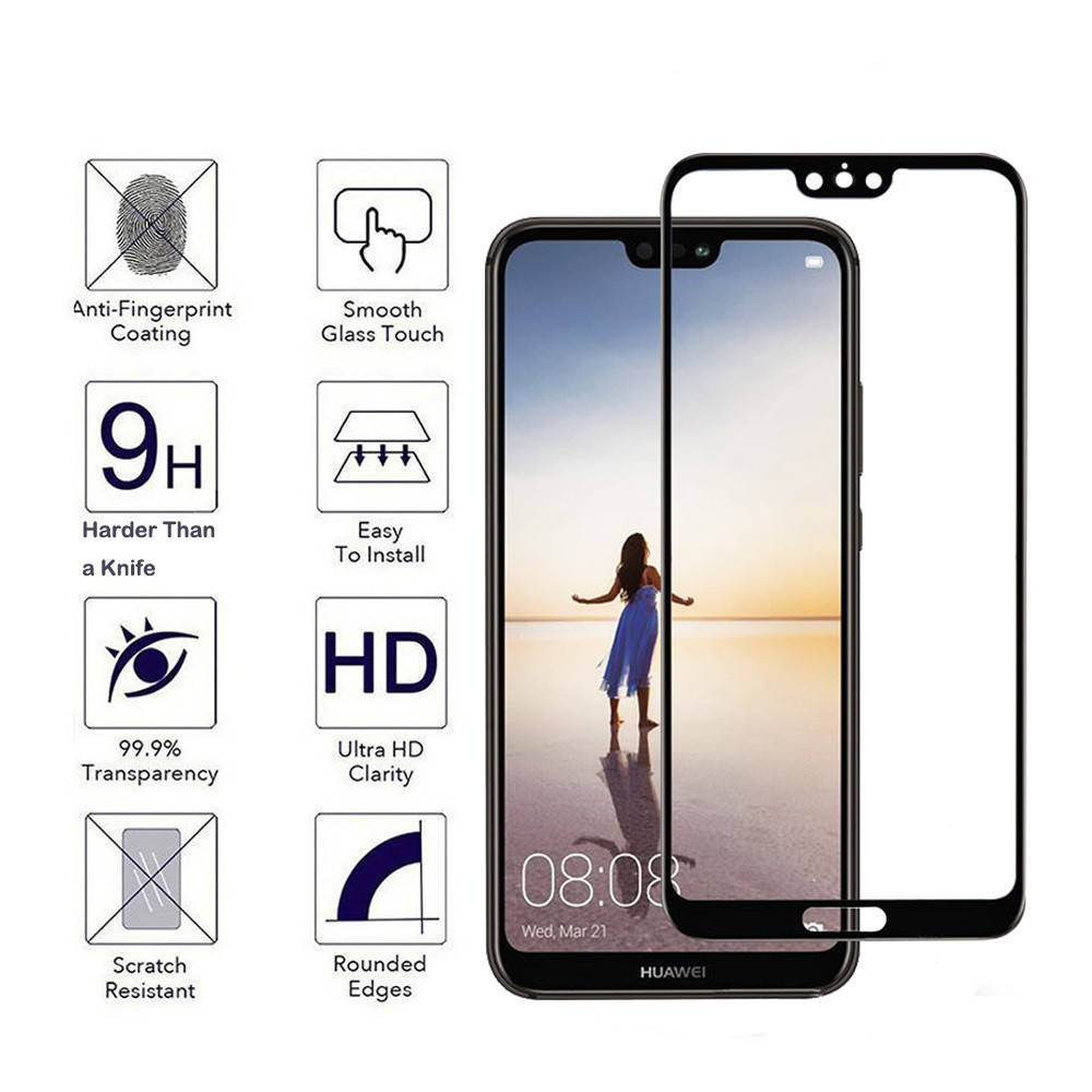 

Защитное стекло для Huawei P20 Pro (2 цвета - черн и бел)