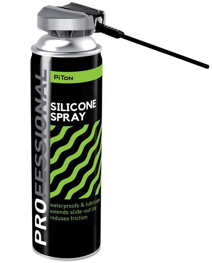 

Силіконове мастило Silicone spray 500мл PRO PITON
