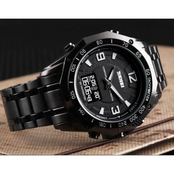 

Мужские наручные часы Skmei Kompass PRO Black ударостойкие