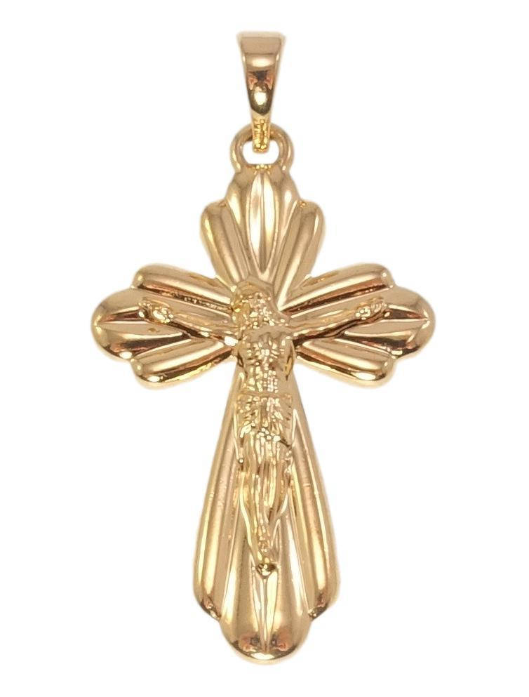 

Кулон Xuping Позолота 18K "Декоративный Крест с Распятием"