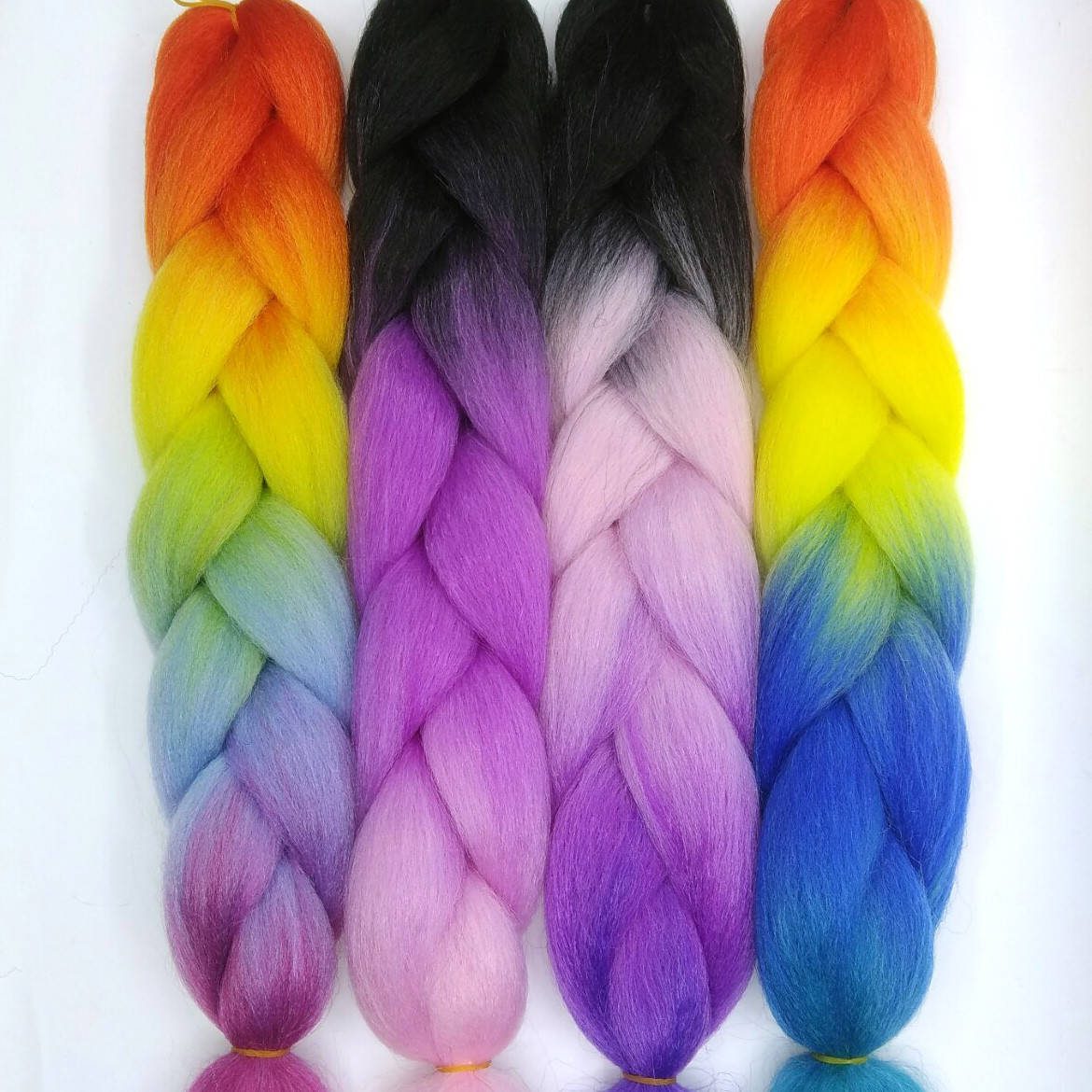 

Канекалон омбре четырехцветный 60см