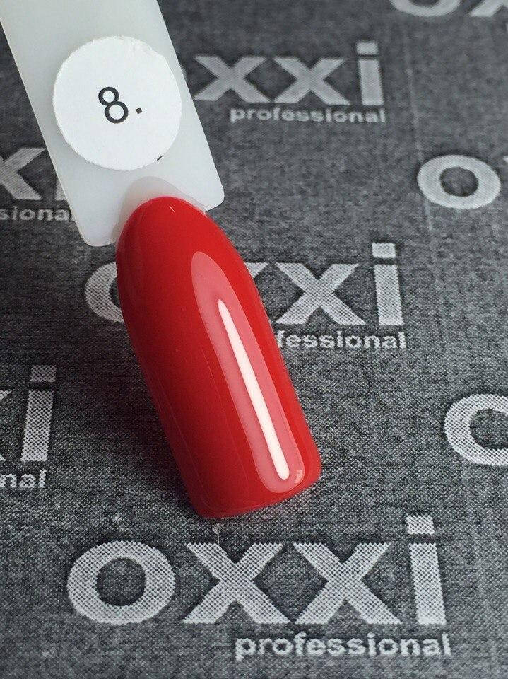 

Гель-лак Oxxi Professional №008 (красный, эмаль), 10 мл