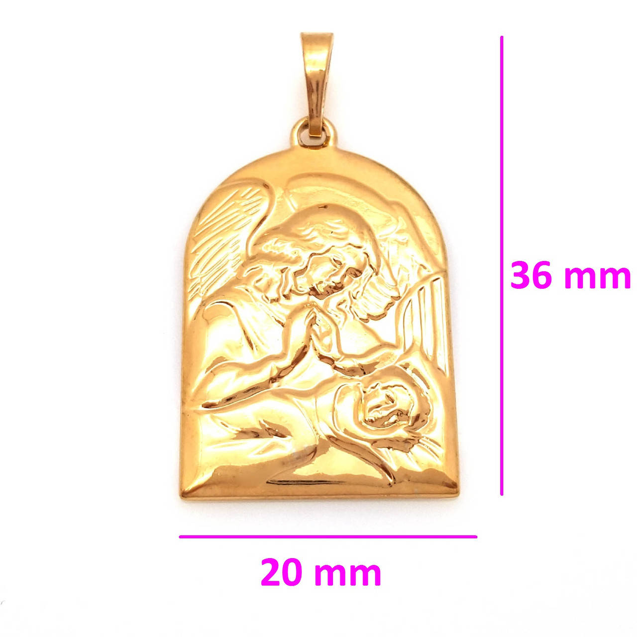 

Ладанка "Ангел Хранитель", без каменів, позолота