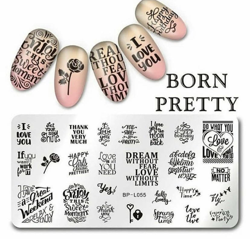 

Пластина для стемпинга от Born pretty 055