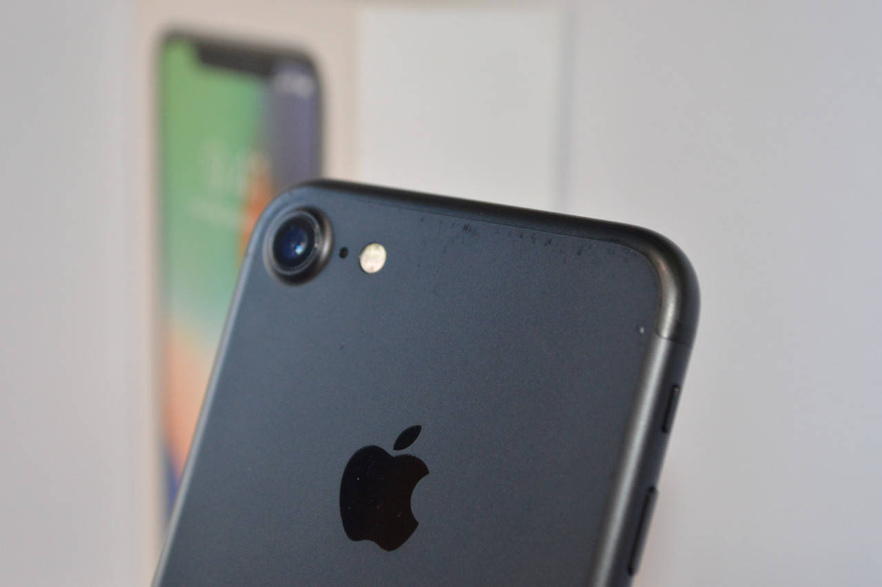 

Б/У Apple iPhone 7 32Gb Matte Black Neverlock з Гарантією! Смартфони Apple, Розовый