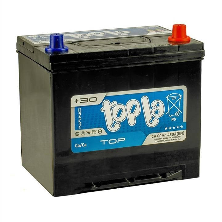 

Автомобильный аккумулятор Topla 60Ah/12V 600A Top/Energy Japan Euro (0) (118 860)