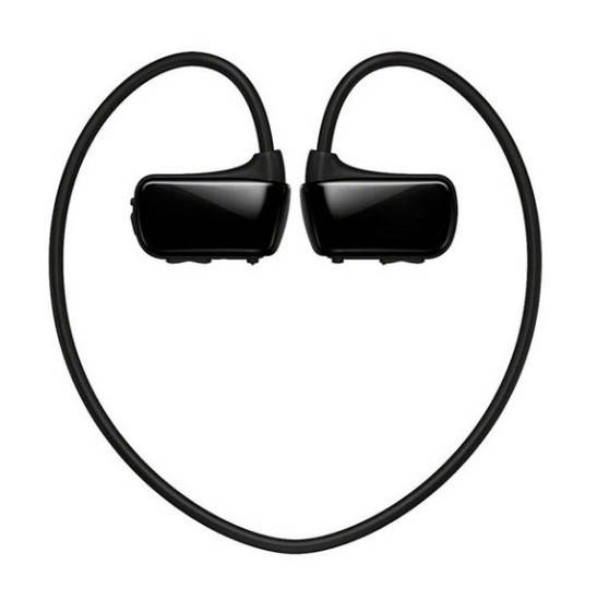 

Спортивные влагозащищенные беспроводные наушники MP3 плеер Sony, Черный