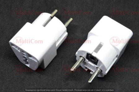 

02-04-055. Переходник сетевой универсальный England, белый