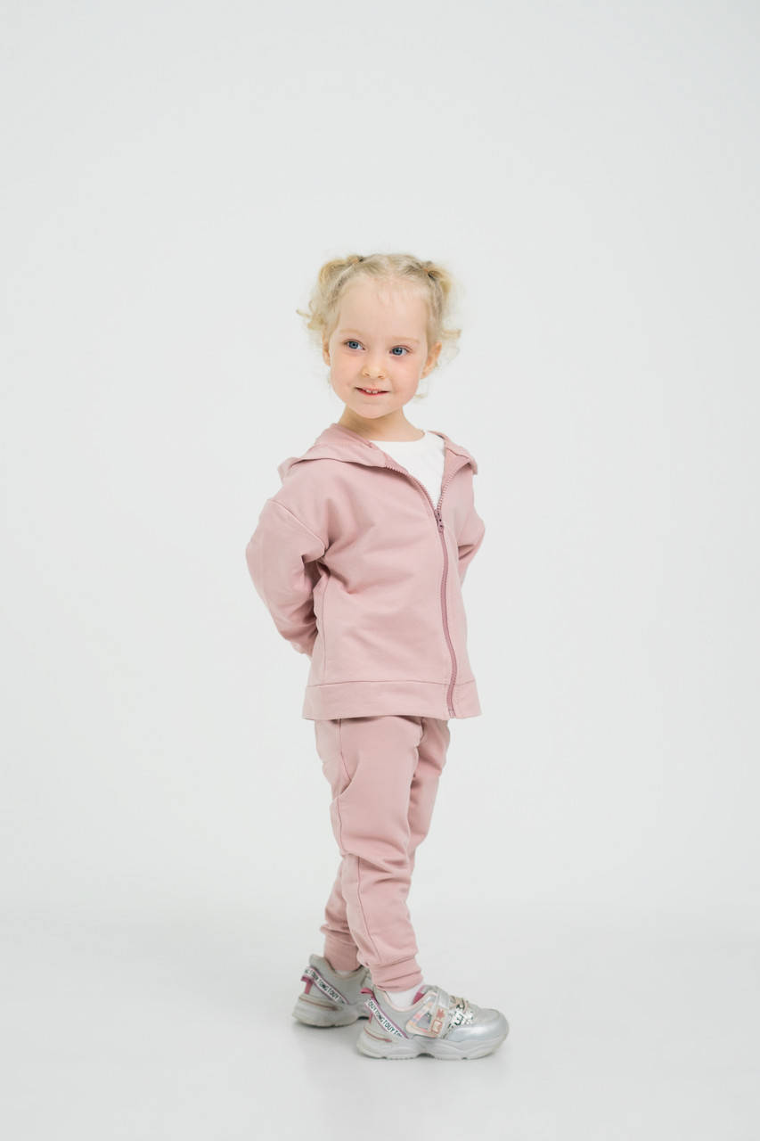 

Детский спортивный костюм с капюшоном (пудра)