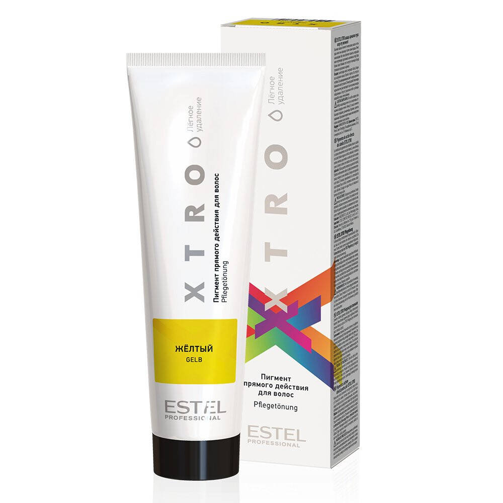 

Пигмент прямого действия для волос Estel Professional XTRO WHITE Желтый, 100 мл.