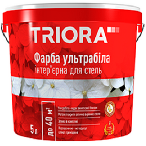 

Краска акриловая ультрабелая "TRIORA" 3,0 л, Белый