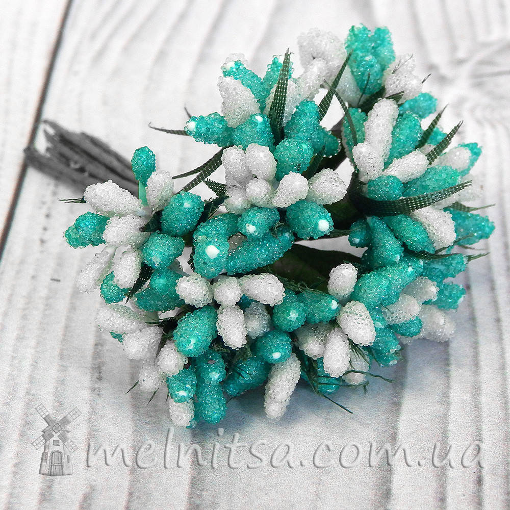 

Добавка Сложные тычинки сахарные двухцветные, белый+мятный