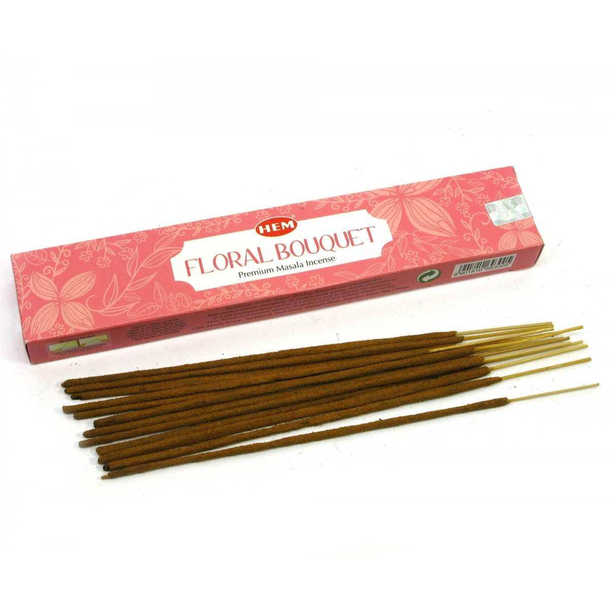 

Аромапалочки Floral Bouquet 15 Gms(Букет цветов)(Hem)(Пыльцовое благовоние)