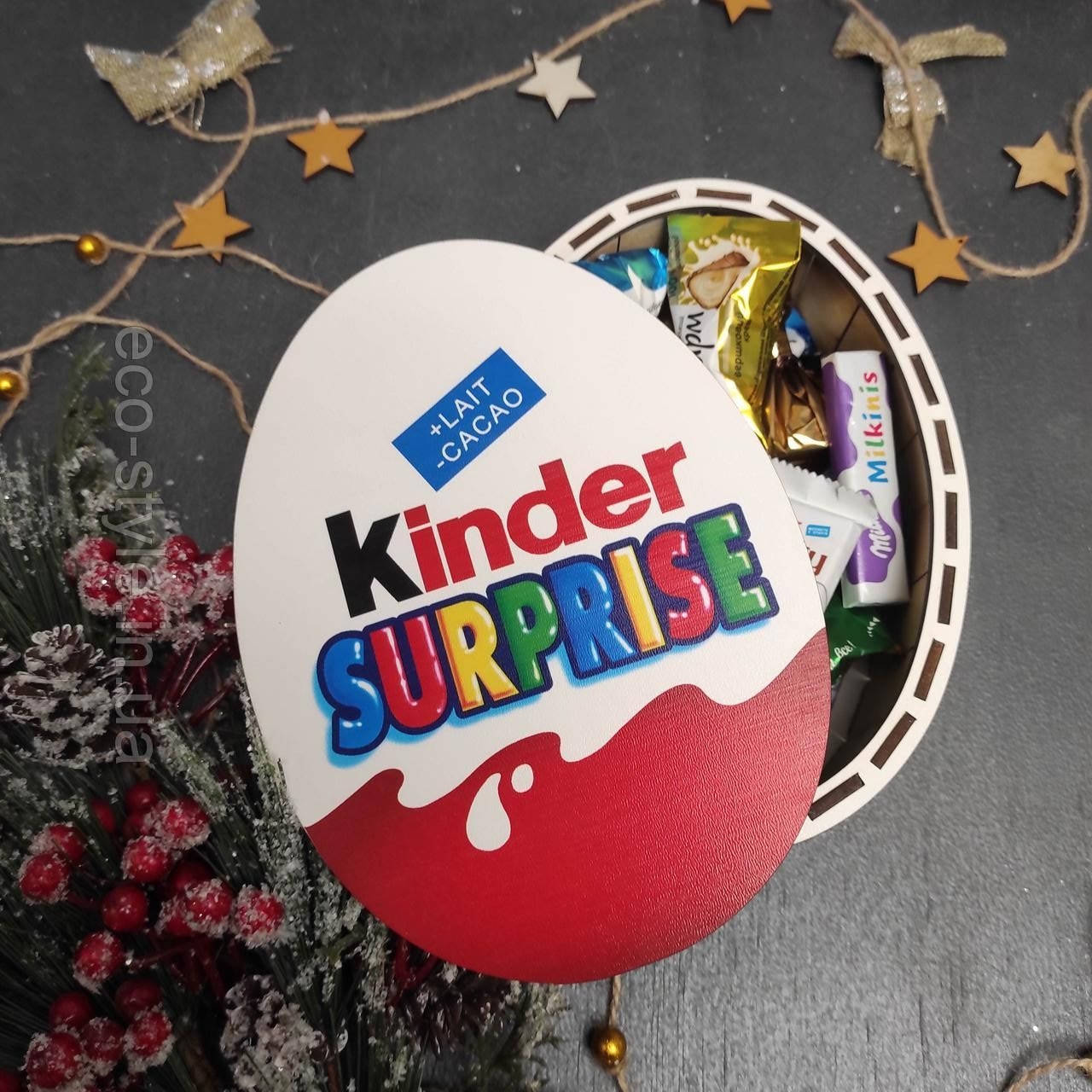 

Подарочная коробка "Киндер" 20 см. Бокс для конфет на День рождения! Коробочка как подарок на 8 марта