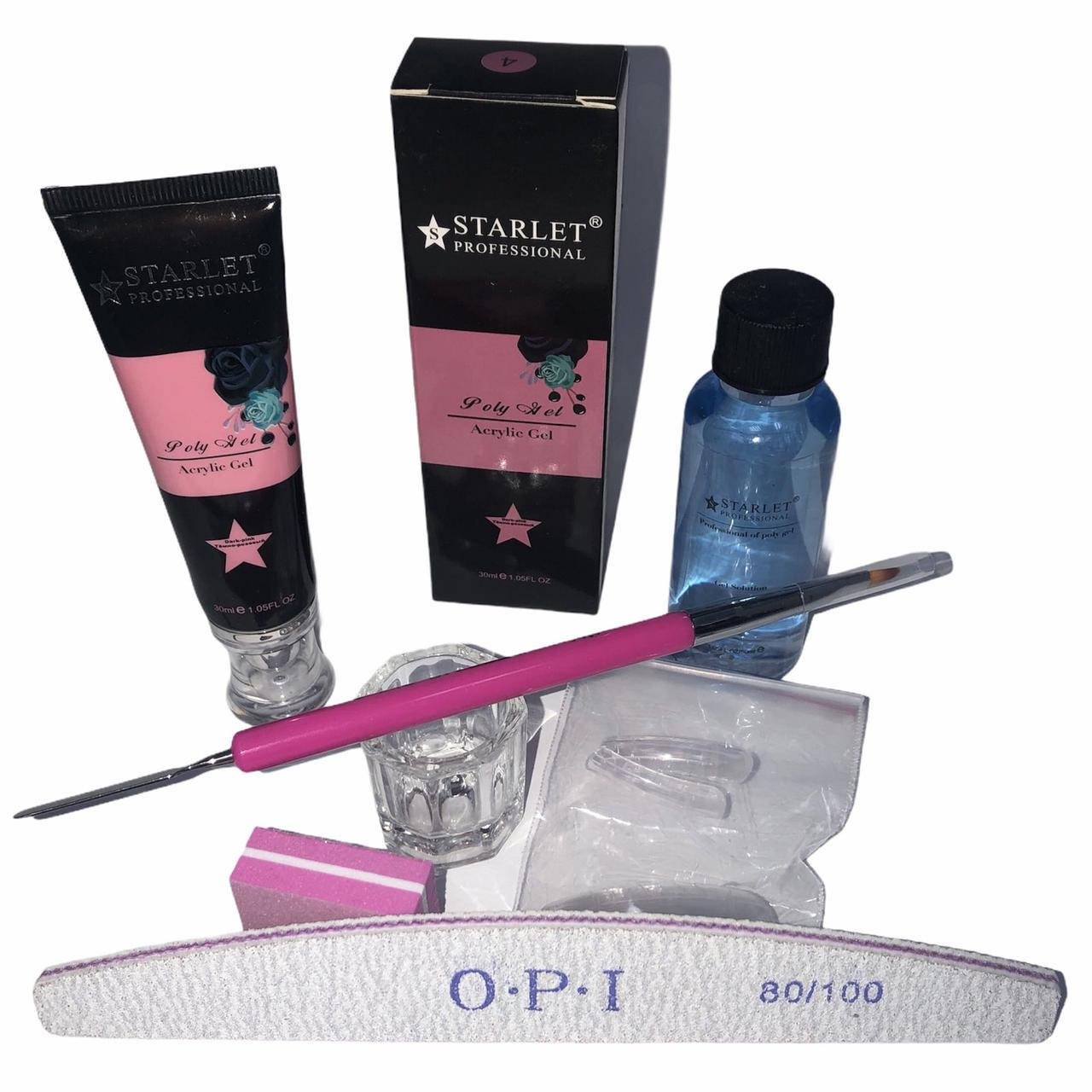 

Набор для наращивания полигелем Starlet Professional Оригинал Поли UV гель П56