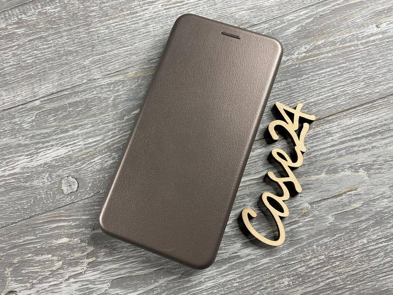 

Кожаный чехол книжка Elegant на Xiaomi Poco M3 (7 цветов) серый