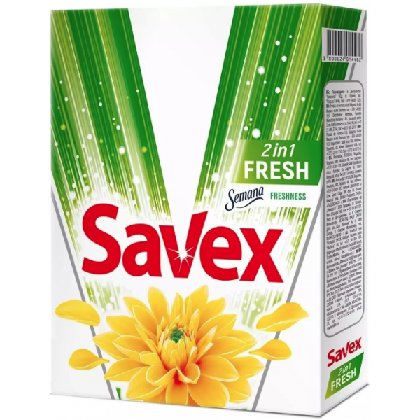 

Стиральный порошок Savex 2in1 Fresh Автомат, 400 г